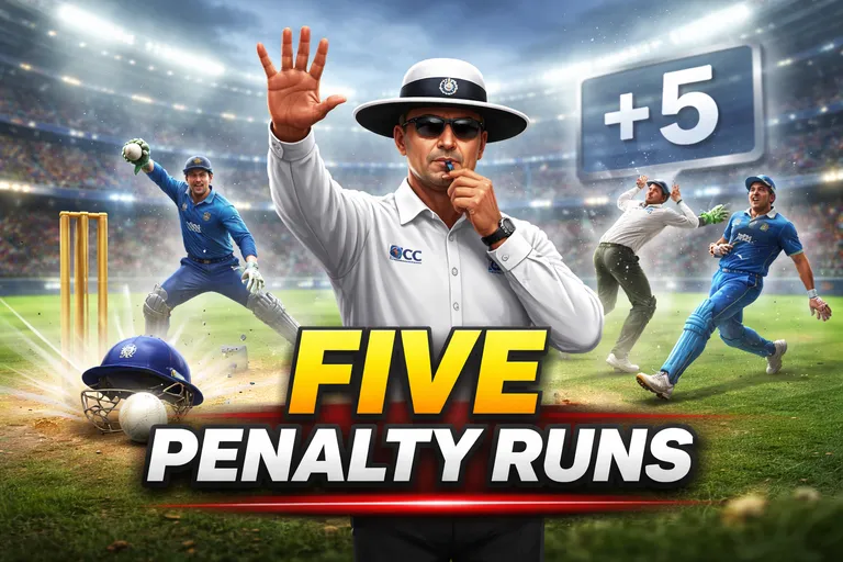 What Are 5 Penalty Runs in Cricket? Full Rule Explained with Examples