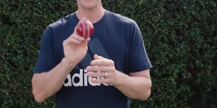 swing bowling grip
