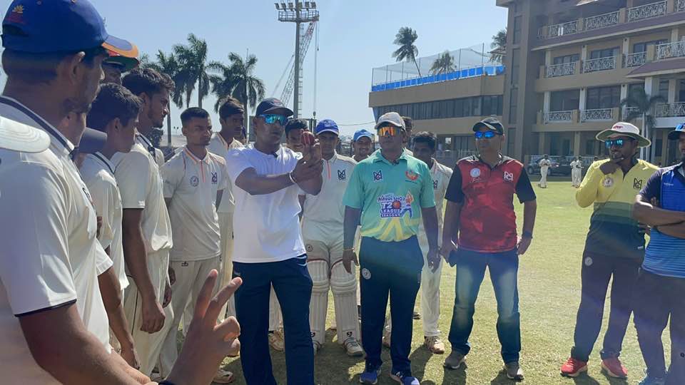 Cricket coaching session