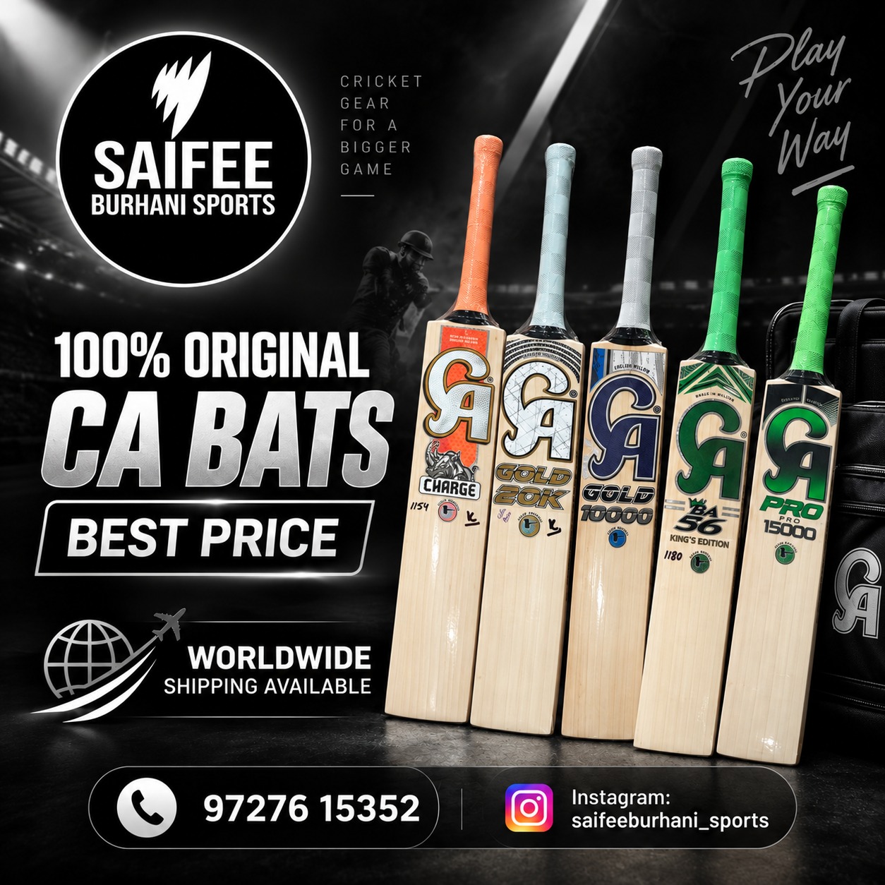 Saif Burhani promotional bat offer