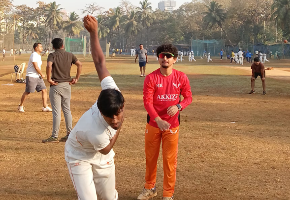 Cricket coaching session