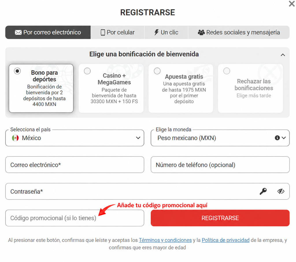 megapari sign up page