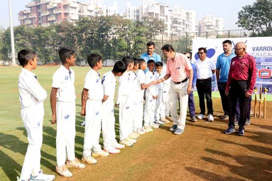 Cricket academy players