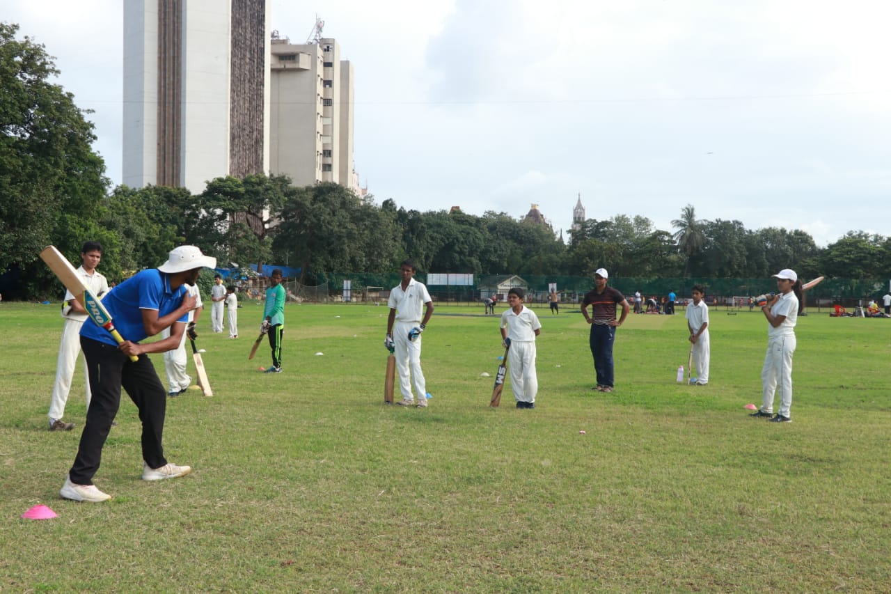 Cricket coaching session