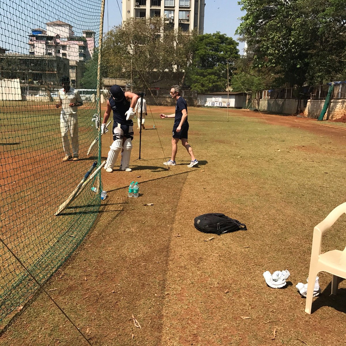 Cricket academy players