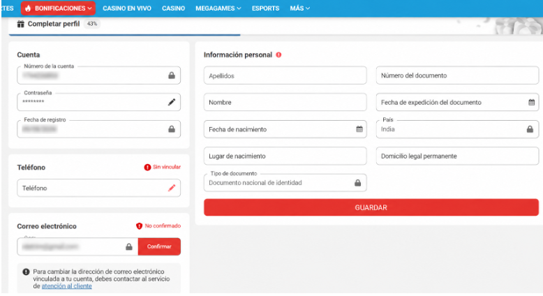 codigo promocional megapari login