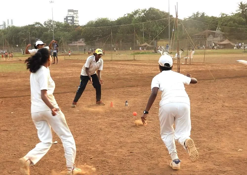 Cricket academy players