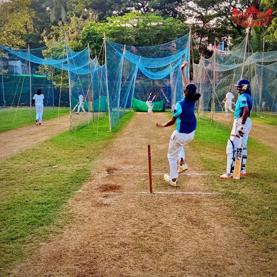 Cricket coaching session