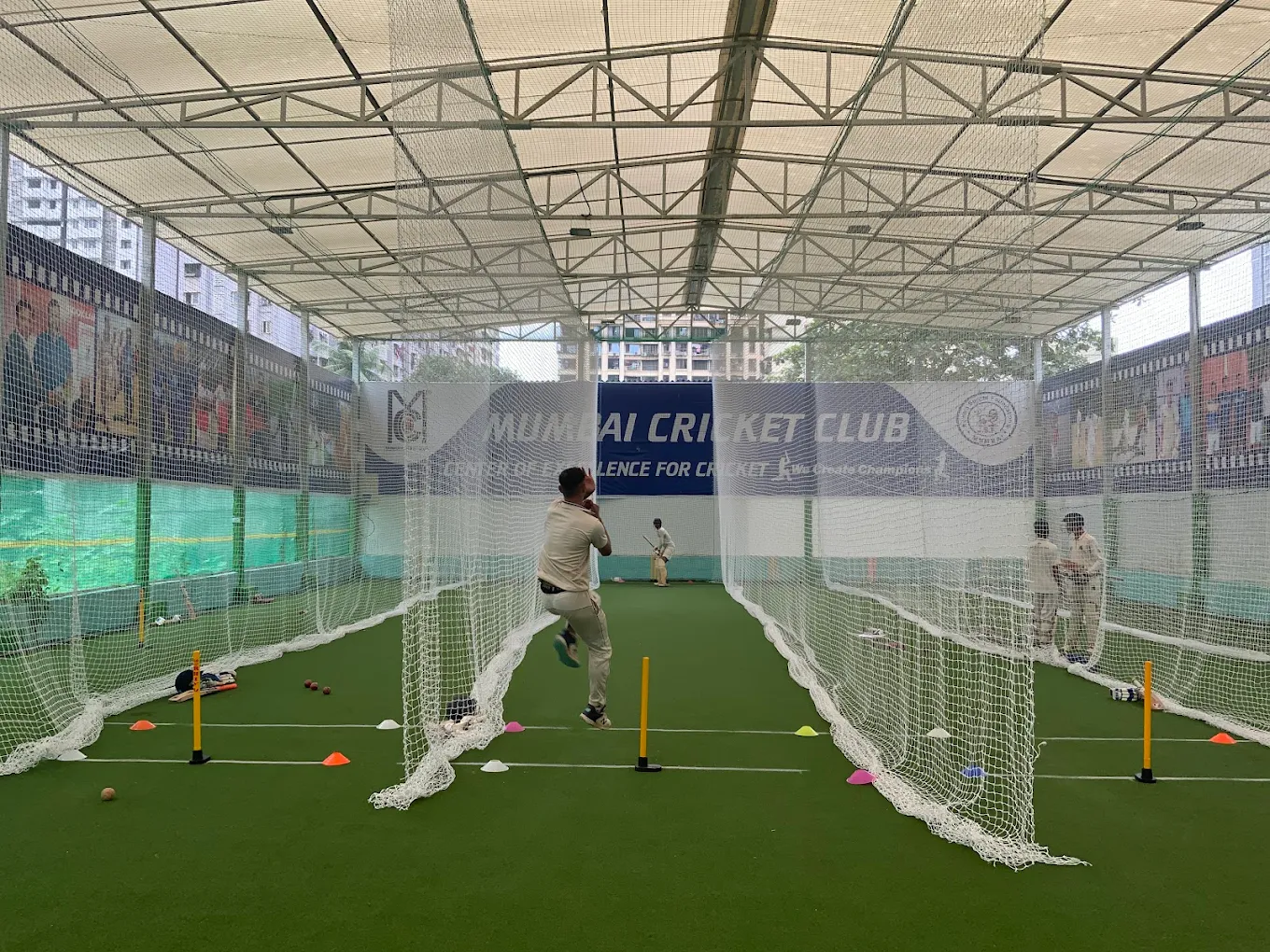 Cricket academy players