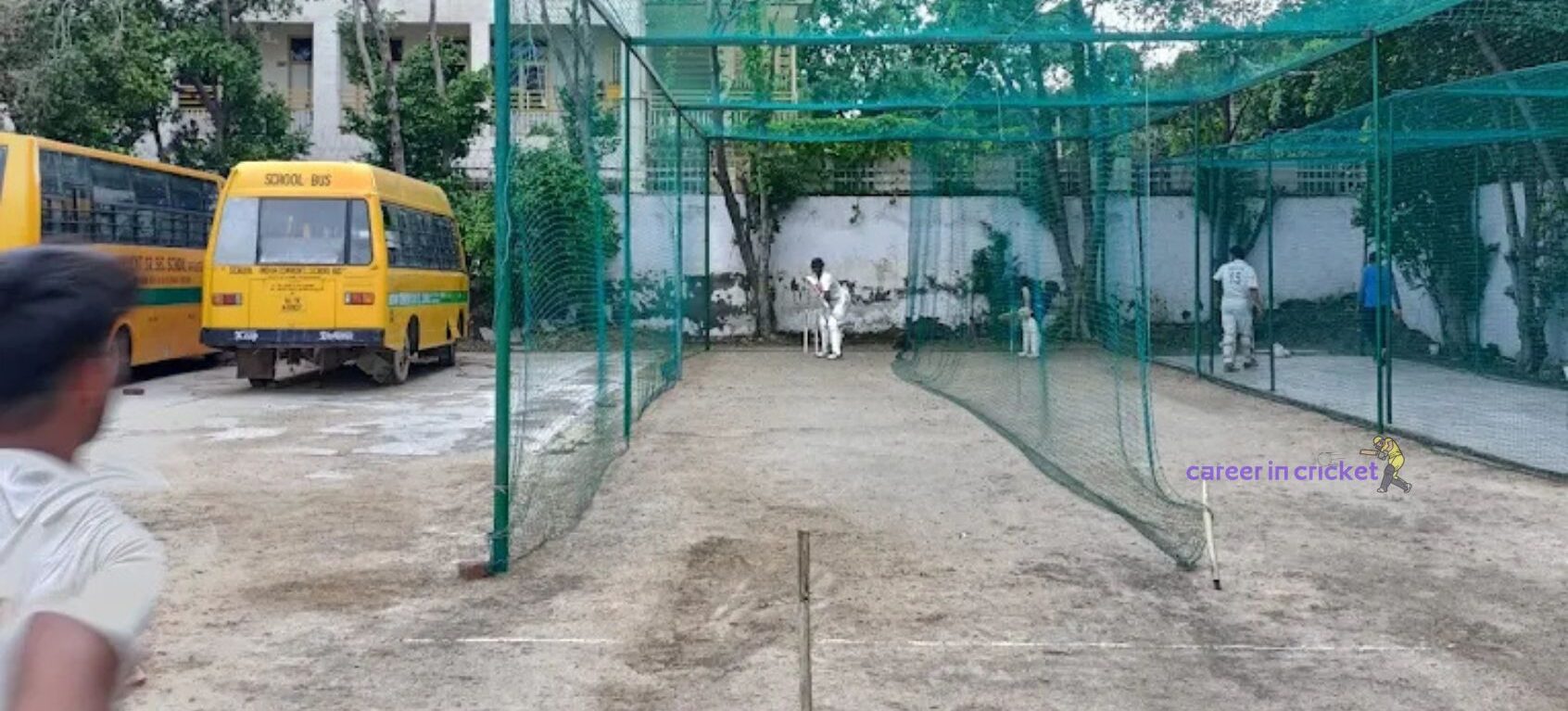 Cricket coaching session