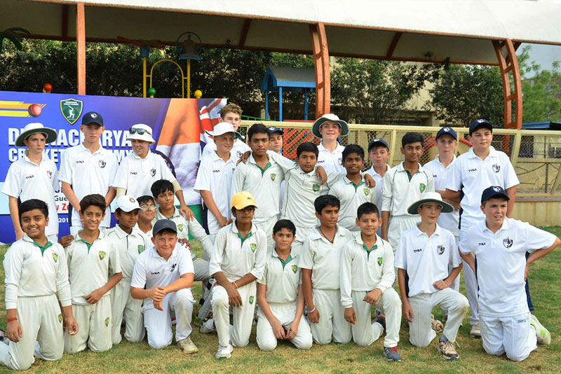 Cricket coaching session