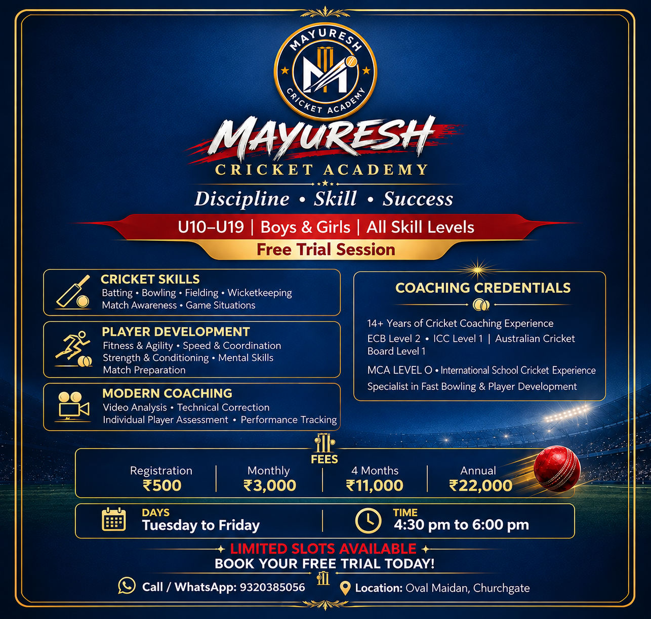 Mayuresh Cricket Clinic