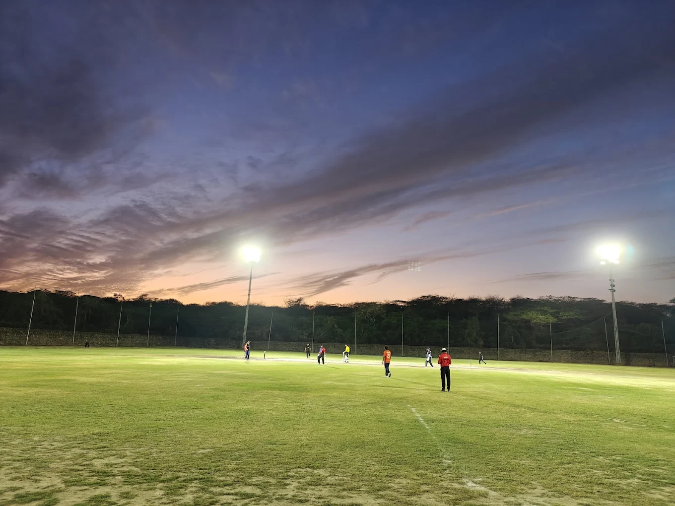 Cricket coaching session